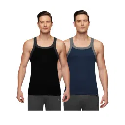 XYXX Black & Blue Regular Fit Vest - Pack of 2-picture-32