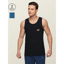 XYXX Black & Blue Regular Fit Vest - Pack of 2-picture-26