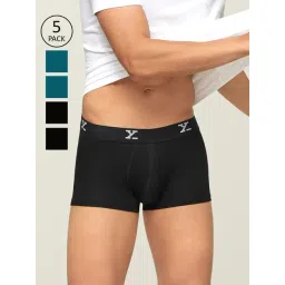 XYXX Black & Blue Skinny Fit Trunks (Pack of 5)-picture-27