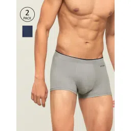 XYXX Blue & Grey Mid Rise Trunks (Pack of 2)-picture-16