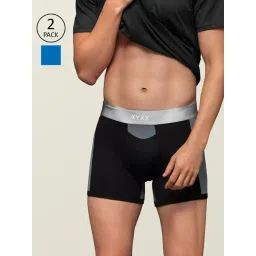 XYXX Blue & Navy Slim Fit Trunk (Pack Of 2)-picture-19