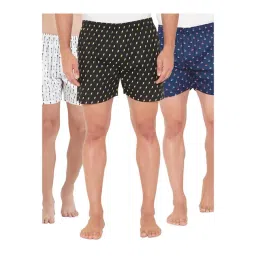 XYXX Blue, Black & Navy Blue Printed Cotton Boxers (Pack Of 3)-picture-18