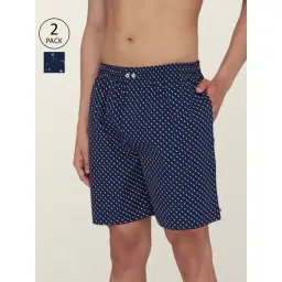 XYXX Blue Cotton Relaxed Fit Printed Boxers - Pack Of 2-picture-43