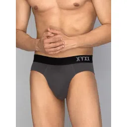 XYXX Charcoal Grey Cotton Briefs-picture-15