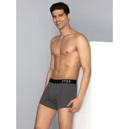 XYXX Charcoal Grey Cotton Trunks image 5