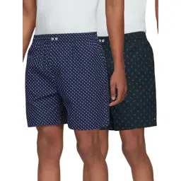 XYXX Dark Blue & Green Printed Boxers - Pack of 2-picture-18