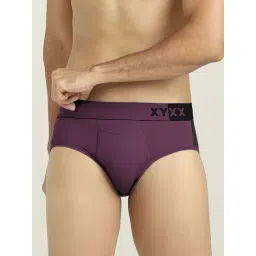 XYXX Grape Wine & Black Micro Modal Briefs-picture-25