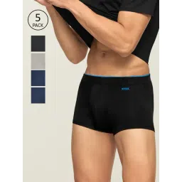 XYXX Grey & Blue Skinny Fit Trunks (Pack of 5)-picture-25