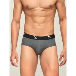 XYXX Grey Regular Fit Briefs-picture-21