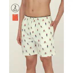 XYXX Light Yellow & Orange Printed Boxers - Pack of 2-picture-22