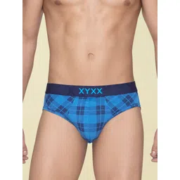 XYXX Men Checked Micro Modal Basic Brief XYBRF181-image-13