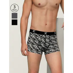 XYXX Men IntelliSoft Antimicrobial Micro Modal Pack of 3 Shuffle Trunks XYTRNK3PCKN331XXL-picture-28