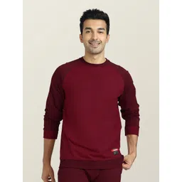 XYXX Men Maroon Cotton Antimicrobial Sweatshirt-picture-30