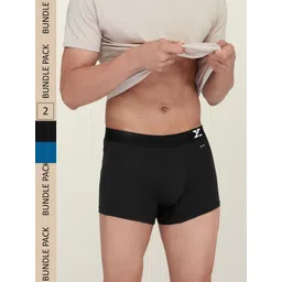 XYXX Men Pack of 2 Aero Super Combed Cotton Moisture Absorbent Trunks XYTRNK2PCKN403 image 1