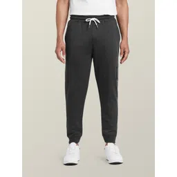 XYXX Men Pack Of 2 Blue & Charcoal Grey Solid Antimicrobial Cotton Joggers image 2