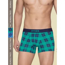 XYXX Men Pack Of 2 Checked Trunks XYTRNK2PCKN712-picture-31