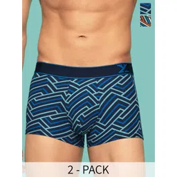 XYXX Men Pack Of 2 Printed Cotton Breathable Trunks XYTRNK2PCKN753-picture-11