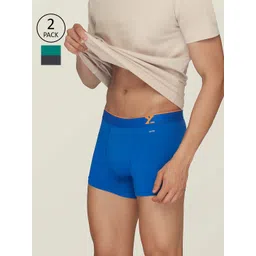 XYXX Men Pack Of 2 Traq Silver Cotton Trunk-picture-24