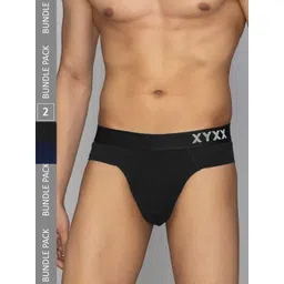 XYXX Men Solid Pack of 2 Combed Cotton Pace Brief-picture-33