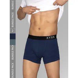 XYXX Men Solid Pack of 2 Combed Cotton Pace Trunk-picture-13