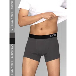 XYXX Men Solid Pack of 2 Combed Cotton Pace Trunk-picture-16
