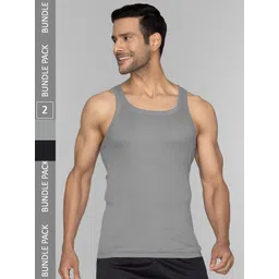 XYXX Men Solid Pack of 2 Pace Combed Cotton For Square Neck Gym Vest-picture-25