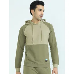 XYXX Men White Colourblocked Hooded Sweatshirt-picture-11