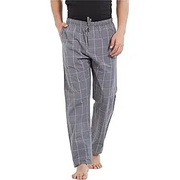 xyxx Men's Checkmate 100% Super Combed Cotton Casual Style Pyjamas With Dual Side Pockets And No Marks Waistband-picture-24