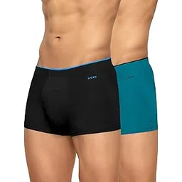 xyxx Men's Micro Modal Trunks - Uno Underwear for Men Pack of 3 (S; Black+Black+Black)-picture-44