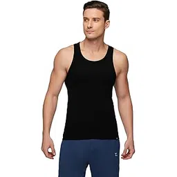 xyxx Men's Nova 100% Combed Cotton Ribbed Regular Fit Solid Round Neck Vest | Anti Bacterial Finish, Racer Back, Tag Free Comfort-picture-14