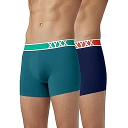 xyxx Men's Volt and Dynamo Micromodal Regular Fit Solid Antimicrobial Trunks with No Marks Waistband (Pack of 2)-picture-42