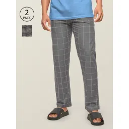 XYXX Multicolor Check Pyjamas - Pack of 2-picture-18