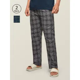 XYXX Multicolor Check Pyjamas - Pack of 2-picture-46