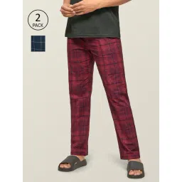 XYXX Multicolor Check Pyjamas - Pack of 2-picture-43