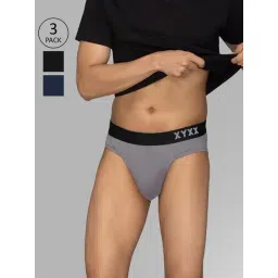 XYXX Multicolor Cotton Briefs - Pack of 3-picture-27