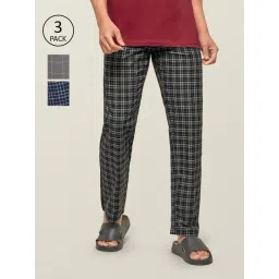 XYXX Multicolor Cotton Regular fit Checks Pyjama-picture-21