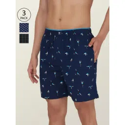 XYXX Multicolor Cotton Relaxed Fit Printed Boxers - Pack Of 3-picture-22