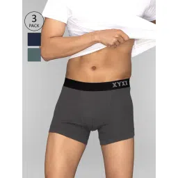 XYXX Multicolor Cotton Trunks - Pack of 3-picture-28