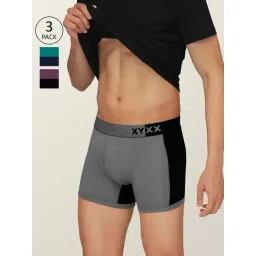 XYXX Multicolor Micro Modal Trunks - Pack of 3-picture-41