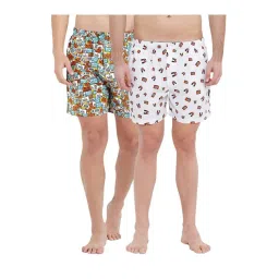 XYXX Multicolor Printed Cotton Boxers (Pack Of 2)-picture-34