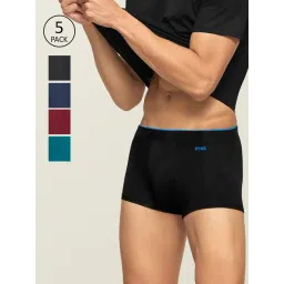 XYXX Multicolor Snug Fit Trunks - Pack of 5-image-11