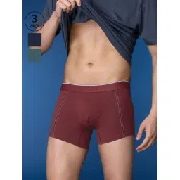 XYXX Multicolored Cotton Regular Fit Trunks - Pack Of 3-picture-41