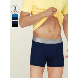 XYXX Multicolored Regular Fit Trunks -Pack Of 3-picture-35