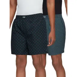 XYXX Navy & Green Printed Boxers - Pack of 2-picture-24