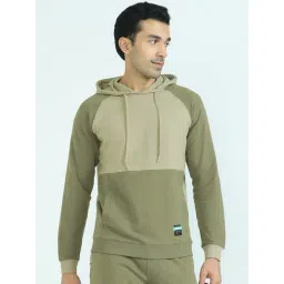 XYXX Olive Regular Fit Hooded Sweatshirt-picture-14