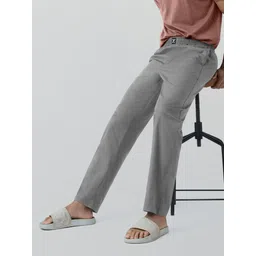 xyxx Pace IntelliEaze Cotton Solid Grey Men Pyjama-picture-28