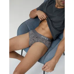 xyxx Pack of 1 CloudSoft Micro Modal URBANE Underwear Printed Men Brief-picture-24