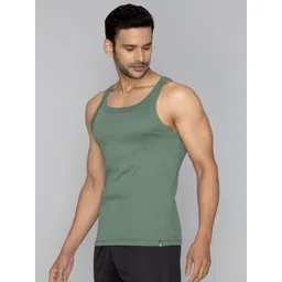 XYXX Pack of 1 Pace IntelliFresh super combed cotton Solid Men Vest Men Vest-picture-10