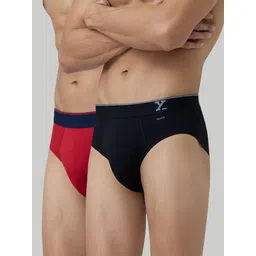 xyxx Pack of 2 Traq Anti-bacterial Odour-free cotton Solid Men Brief-picture-11