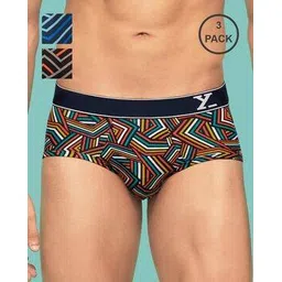 xyxx Pack of 3 Geometric Print Briefs-picture-39